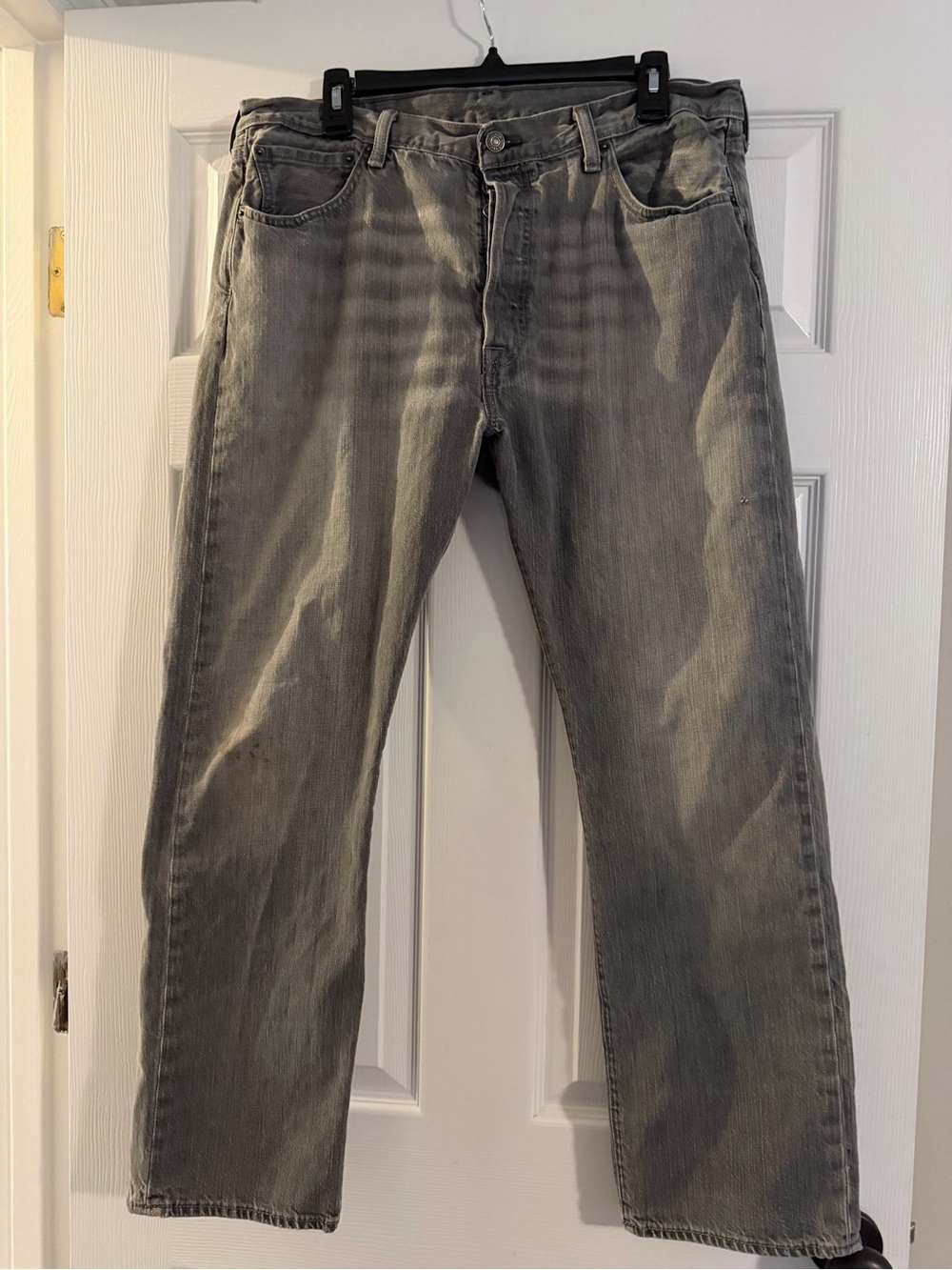 Levi’s 501 Original Men’s Gray Jeans Button Fly 36×30